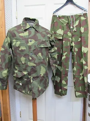 £94.12 • Buy Finnish Army Camo Snow M62 Combat Reversible Field Uniform Jacket Trousers NOS  