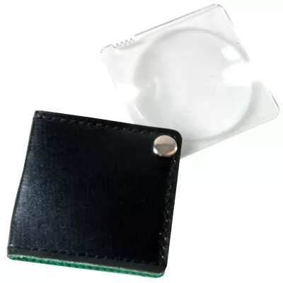 FOLD AWAY MAGNIFIER Travel Pocket Sized Small Magnifying Glass Reading Text Book • £5