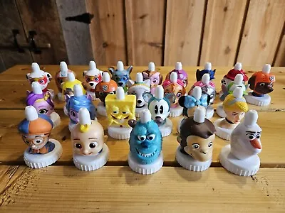 Good2Grow Juice Bottle Toppers Lot 26 Paw Patrol Curious George Olaf Disney  • $39.99