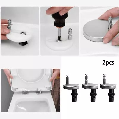 Top Close Toilet Seat Fixings Quick Installation Soft Release Pack Of 2 • $16.11
