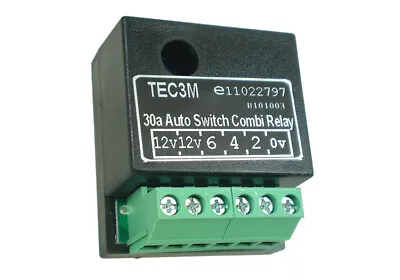 TEC3M 30A Self Switching Dual Charge Relay  For Caravans / Motorhomes • $18.25