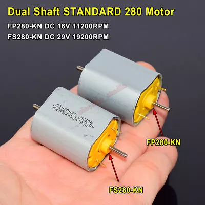 DC 9V 12V 18V 24V High Speed Large Torque Mini 280 Motor Dual Shaft DIY Toy Car • $3.25