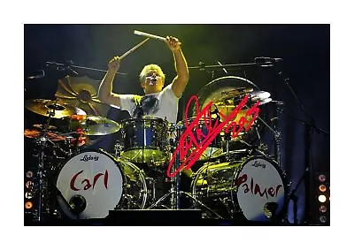 Carl Palmer ELP Music Poster Reproduction Autograph A4 Size Choice Of Frame • $31.56