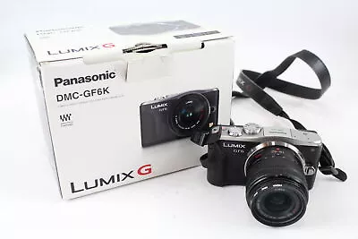 Panasonic Lumix DMC-GF6K DIGITAL CAMERA W/ Lumix G Vario 14-42mm Lens WORKING • £62