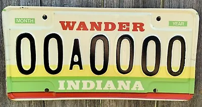 $83.46 • Buy Sample Plate Rainbow Indiana License Plate