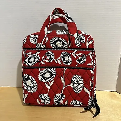 Vera Bradley NWT Deco Daisy Red Floral  Organizer Tech Case Bag Retired Pattern • $24.88