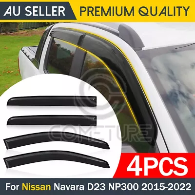 Weathershields For Nissan Navara NP300 D23 Ute 2015--2022 • $35.85