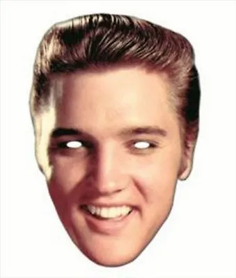 Elvis 'The King Of Rock & Roll ' Fun CARD Single Party Face Mask • $4.92