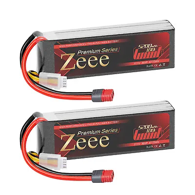 2x Zeee 3S LiPo Battery 11.1V 100C 5200mAh Deans For RC Car Helicopter Truck • $55.98