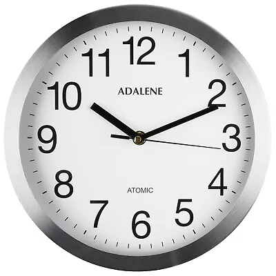 Modern Atomic Wall Clock Decorative - Automatically Sets Itself - Vintage Met... • $79.48