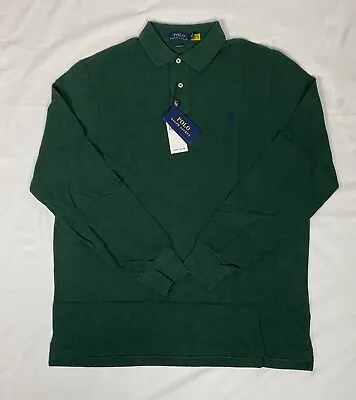 Polo Ralph Lauren Men's Long Sleeve Mesh Classic Fit Shirt Scotch Pine NWT XL • $65.49