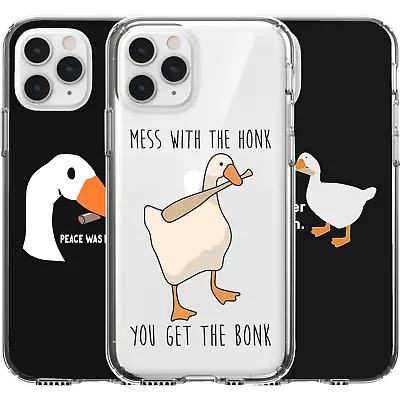 $16.95 • Buy Silicone Cover Case Mess Duck Goose Honk Bonk Peace Never Option Funny Meme 
