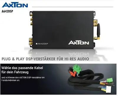 Axton A642DSP DSP Amplifier With Plug & Play Adapter Compatible With Toyota VW • $404.08