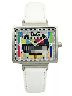 Dolce & Gabbana MEDICINE MAN Unisex DW0513 Analog White Leather  Strap Watch • $644.81