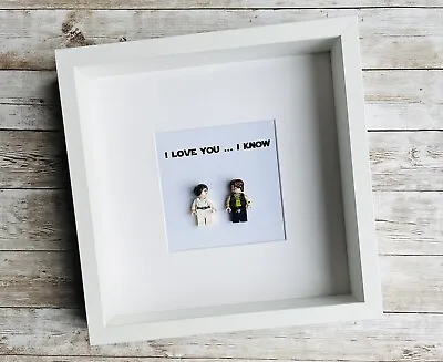 I Love You I Know Frame (Personalised Customised Star Wars Leia And Han) • £24