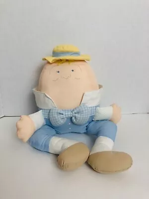 Baby Humpty Dumpty Stuffed Animal Plush Toy Blue Pants Vintage House Of Hatten • $55.95