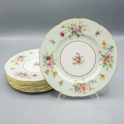 Mintons England Sherwood Set Of 8 Salad Plates - 7 3/4  FREE USA SHIPPING • $120