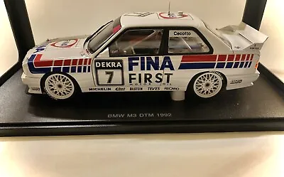 Autoart Bmw 1992 E30 M3 Dtm 1:18 Us Seller Read Notes • $229