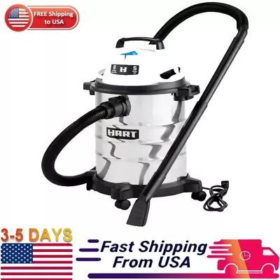 US 6 Gallon 5 Peak HP Stainless Steel Wet/Dry Vacuum With Bonus Car Cleaning Kit • $97.50