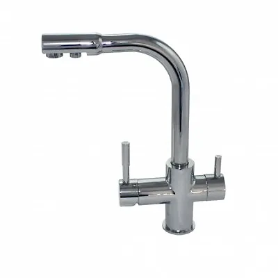 3-way Kitchen Tap Under-Sink Drinking Water Filter Faucet 2 Handles Mixer Spout • £129.95