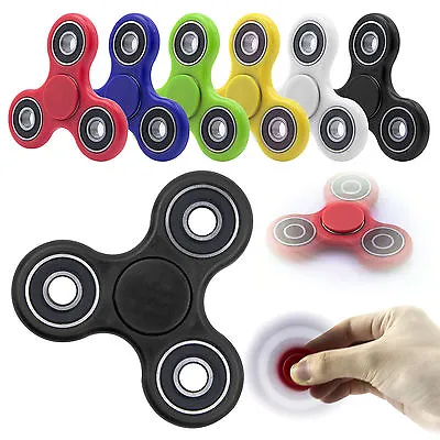 Fidget Finger Spinner Hand Focus Ultimate Spin Steel EDC Bearing Stress Toys UK • £3.50