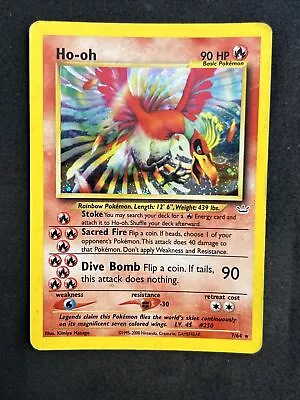 Ho-oh 7/64 Holo Neo Revelation Pokemon Card | • $56.03