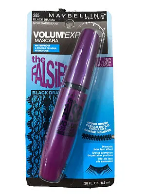 Maybelline The Falsies Volum' Express Waterproof Mascara Black Drama 385 NEW • $8.54