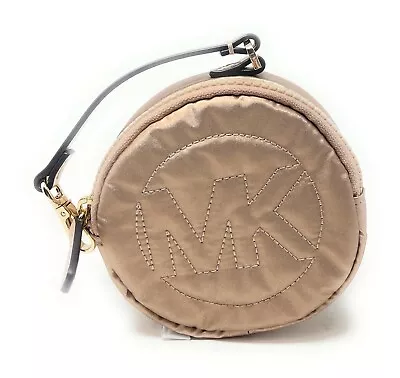 Michael Kors Rae Small Zip Around Logo Key Charm Nylon $78 • $24.94