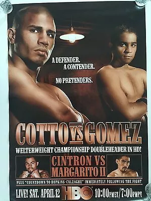 Miguel Cotto Vs Gomez HBO Boxing Poster 4/12/08 Boardwalk Hall Atlantic City NJ • $49