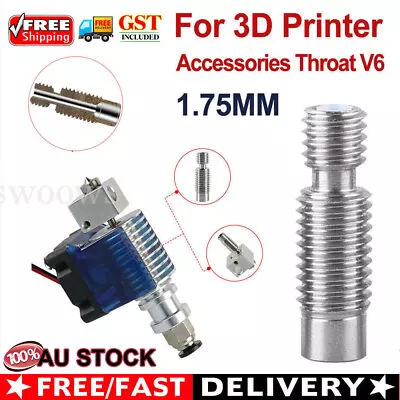 5pcs 3D Printer 1.75mm Metal E3D V6 Nozzle Throat Extruder Hotend Filament Tube • $9.20