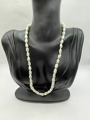 Vintage Baroque Pearl Necklace 17.5” Total • $20.99