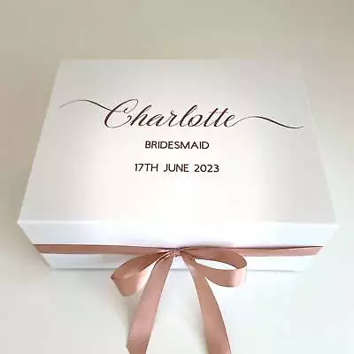 Personalised Bridesmaids Gift Box Wedding Day Gift Box Bride Keepsake Box • £19.95