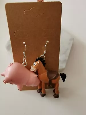 Toy Story Hamm And Bullseye Figure Earrings • £6.50