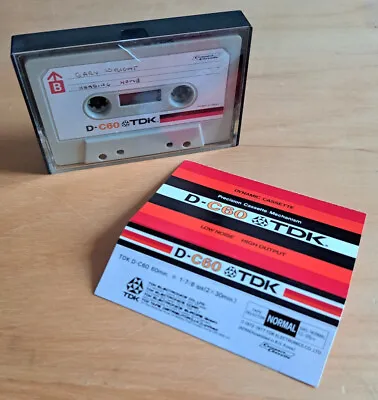 Tdk D-c60 Vintage Used Cassette Tape Made In Japan 72-77 • £3