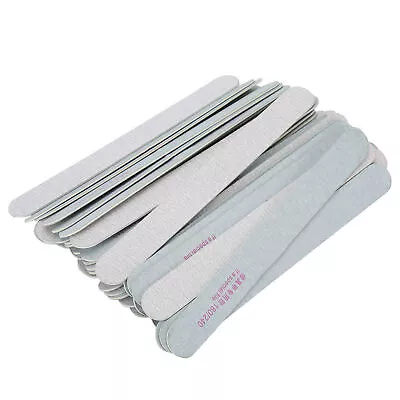 50pcs Nail Files Double Sided 180/240 Grit Nail Buffering Files For Home Nai BOO • $15.67