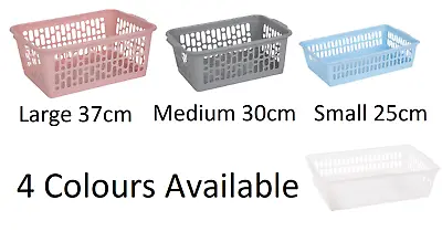 £5.85 • Buy Wham Plastic Storage Handy Basket Lightweight And Strong All Colours And Sizes