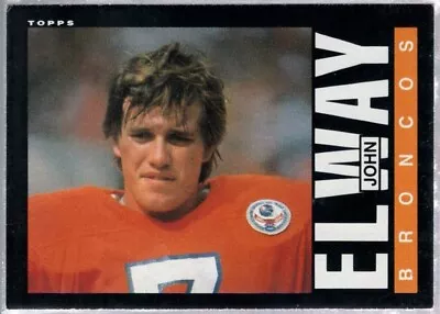 John Elway Denver Broncos Hof Qb #238 2nd Year Rc Sp 1985 Topps Football Vintage • $0.99