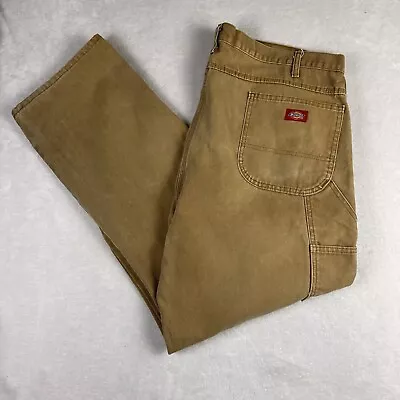 VINTAGE Dickies Work Cargo Carpenter Pants 42x32 Mens Distressed Chore Utility • $13