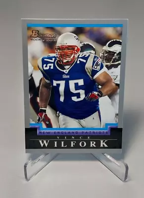 Vince Wilfork 2004 Bowman Football Rookie Card RC #144 • $2.48