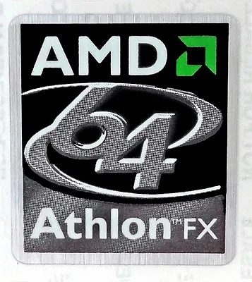 AMD Athlon 64 FX Sticker 22.5 X 25mm Case Badge For Desktop • $1.99