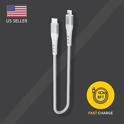 1ft Short IPhone To USB C Fast Charger Cable For IPhone 14 13 12 Pro Max IPad 9 • $7.98