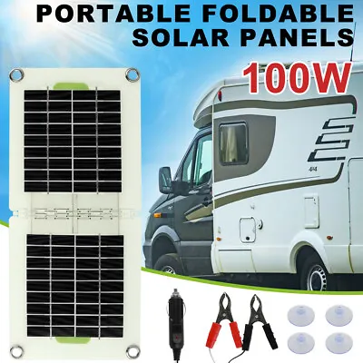 £25.56 • Buy Solar Panel Kit 12V IP65 Charger Foldable Powered Kit 4 Suction Cups Car Phone
