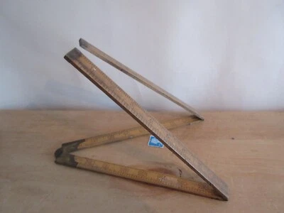 £9.99 • Buy VINTAGE John Rabone Box Wood FOLDING RULER 36  - WOOD AND BRASS - SUPERB