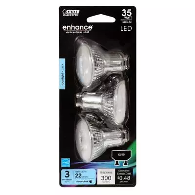 Feit Electric MR16GU10950CA3 Daylight 120V 5000K 300 Lm. MR16 GU10 LED Bulb 35W • $16.90