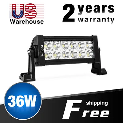 Nilight Led Light Bar 7Inch 36W Spot Off Road Light Dual Row OffRoad For Ford 8  • $23.99