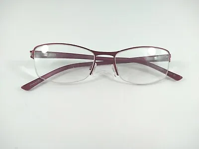 Morel Lightec PP079 7675L Half Rims 49-16-135 Purple Eyeglasses Frame Used #4 • $35