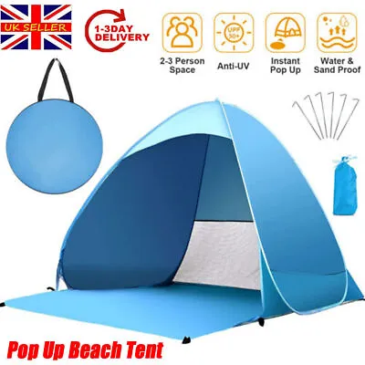 Infant 50+ UV/UPF Pop Up Beach Garden Tent Beach Shade Sun Shelter Protection GF • £16.68