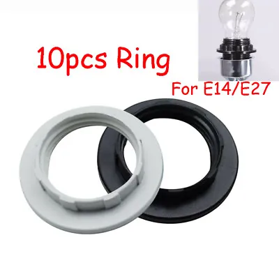 10PCS E14/E27 Screw Lampshade Lamp Light Shade Collar Ring Bulb Holder Adaptor • £4.06