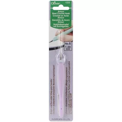 Clover Amour Steel Crochet Hooks - 2 4 6 8 10 12 - NEW - YOU PICK SIZE • $3.75