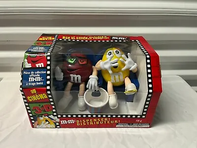 M&M At The Movies Candy Dispenser Red & Yellow RARE FRENCH & ENG M&M Surprised • $53.40